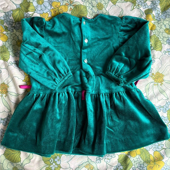 Vintage Girls 2T Velour Dress - Picture 4 of 4